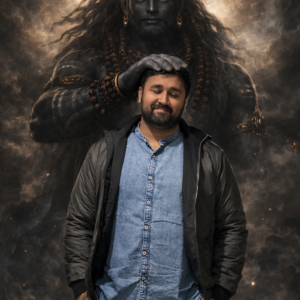 Divine presence in shadowed mist - Shubham Singh